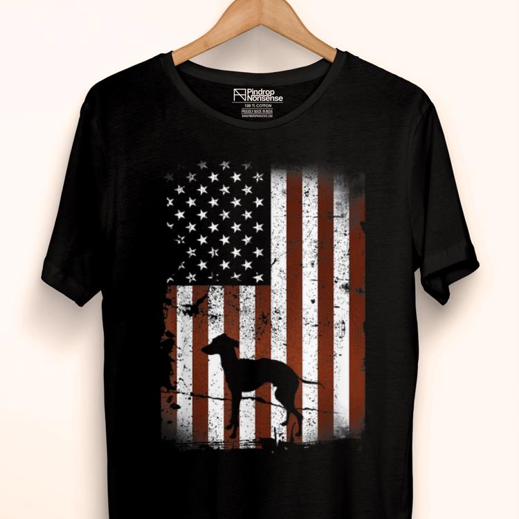 Italian Greyhound American Flag Dog 4th Of July Dogs shirt