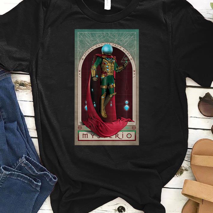 Marvel Womens Spider-Man Far from Home Mysterio Card T-Shirt Marvel Womens Spider-Man Far from Home Mysterio Card T-Shirt