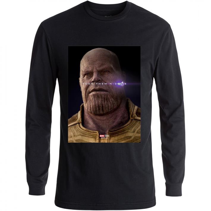 Nice Marvel Avengers Endgame Thanos fuck them niggas shirt