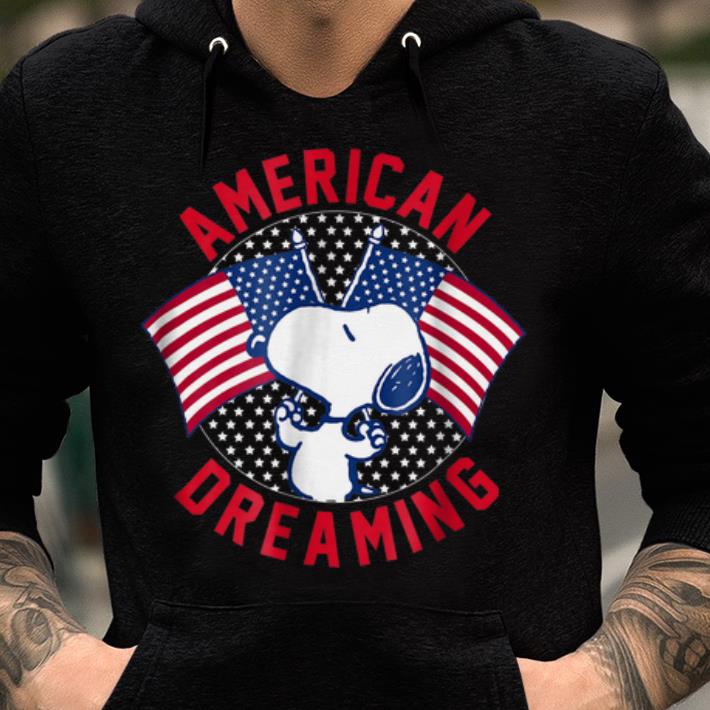 Official American Dreaming Snoopy American Flag shirt
