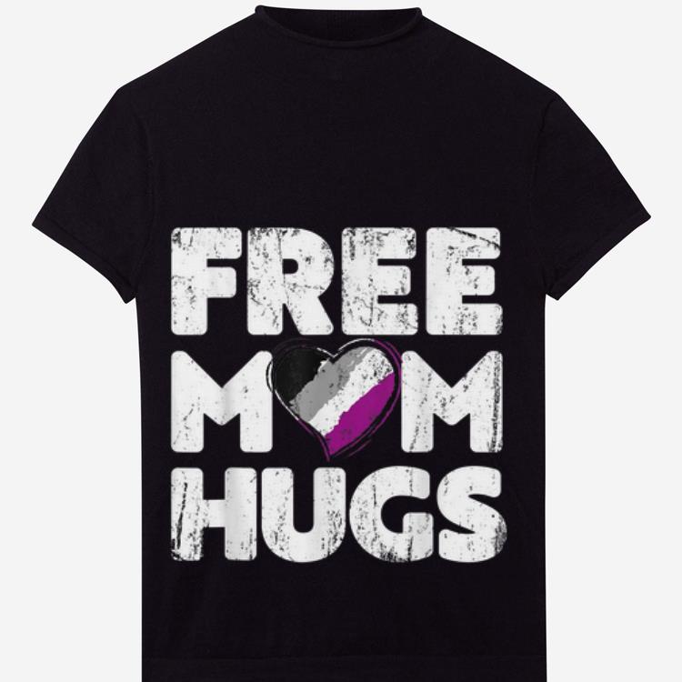 Official Free Mom Hugs, Free Mom Hugs Asexual Pride Lgbtqia Shirt