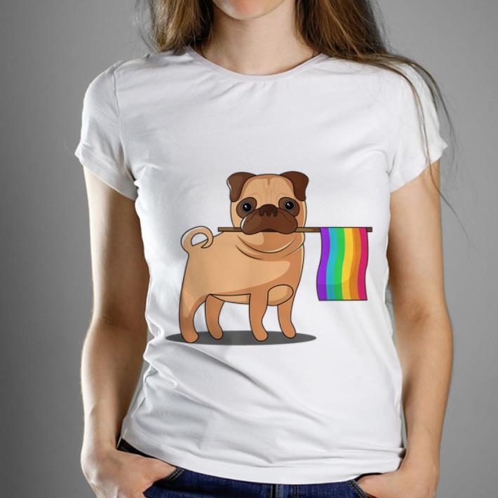 Official Gay Pride Flag Pug - LGBT Pride Shirt