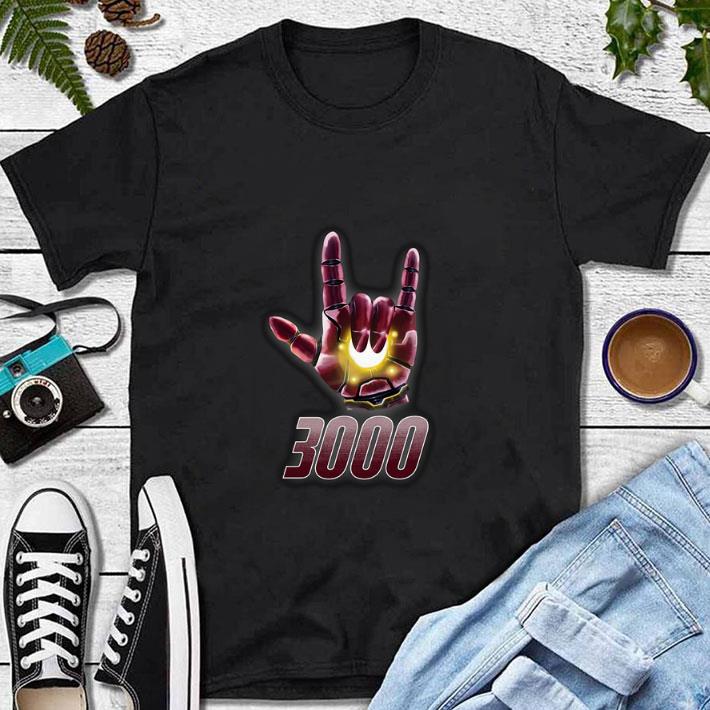 Official I love you sign 3000 Iron Man Tony Stark Daughter shirt