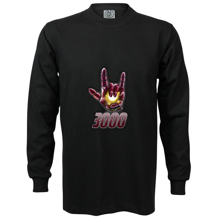 Official I love you sign 3000 Iron Man Tony Stark Daughter shirt