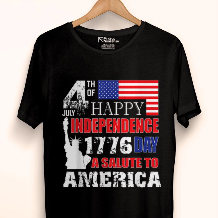 Original A Salute To America 4th Of July Independence Day Tee Shirt