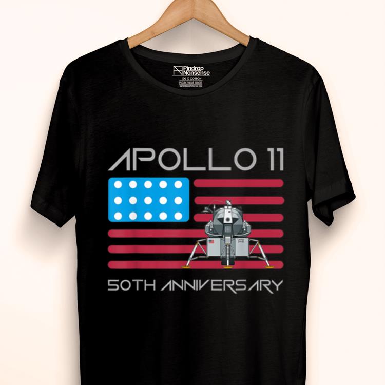 Original Apollo 11 50th Anniversary 4th Of July Day American Flag shirt