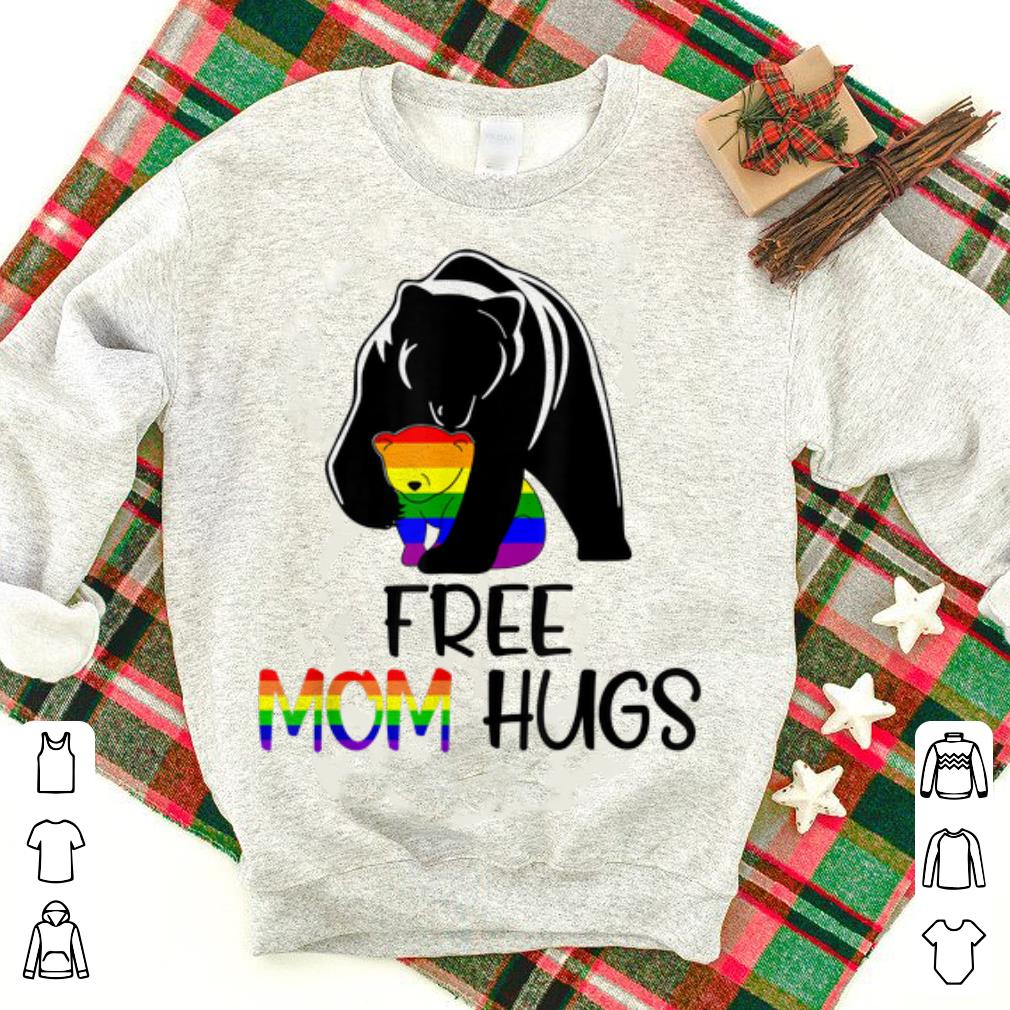 Original Free Mom Hugs Women LGBT Pride Mama-bear Shirt