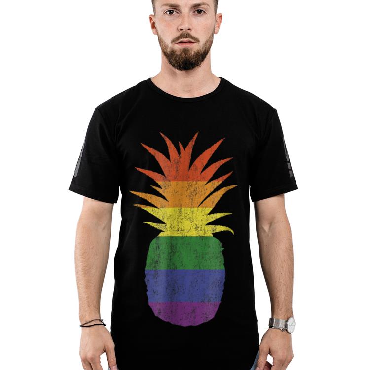 Original Rainbow Pride Pineapple LGBT Lesbian Gay Bi Homosexual shirt