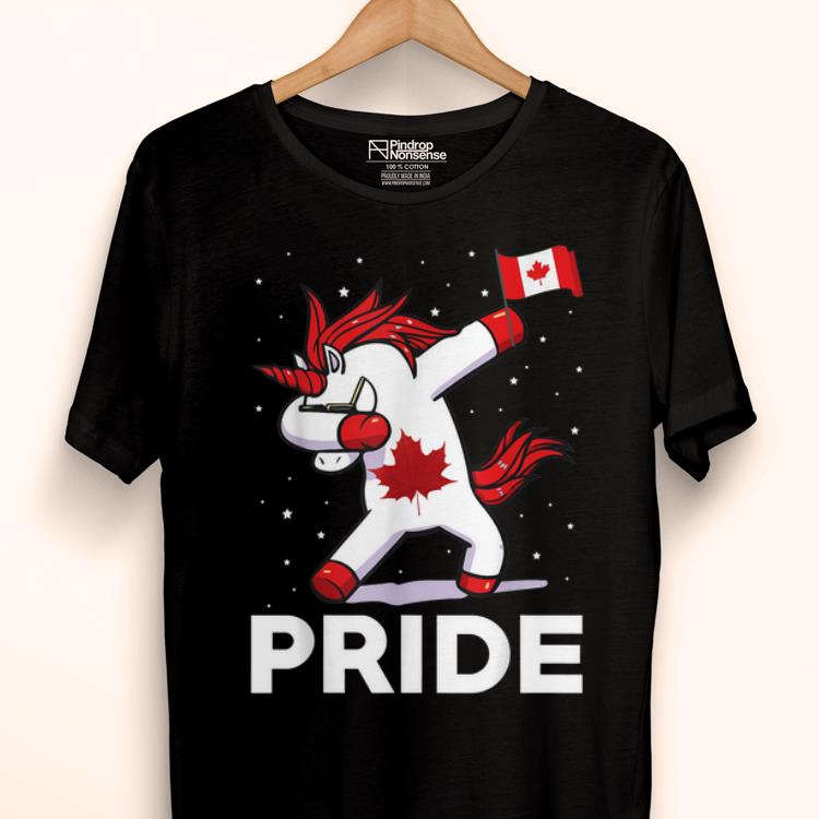 Premium Canada Dabbing Unicorn-flag Canada Day shirt
