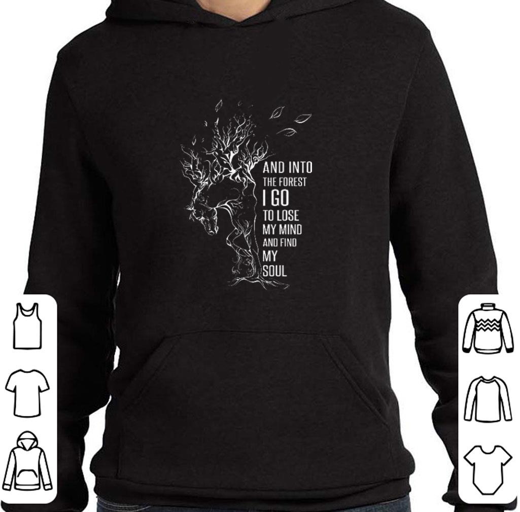 Premium Horse and into the forest i go to lose my mind and find my soul shirt