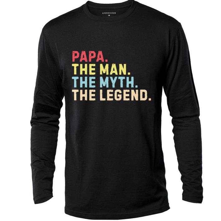 Top Papa the man the myth the legend shirt