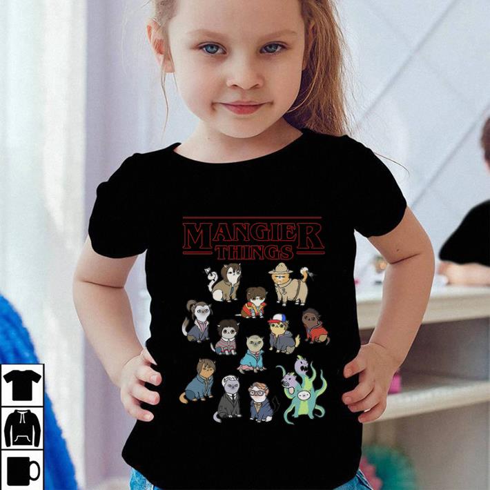Awesome Mangier Things Cats Stranger Things shirt