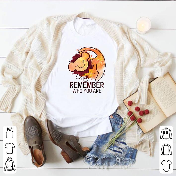 Awesome The Lion King remember who you are shirt