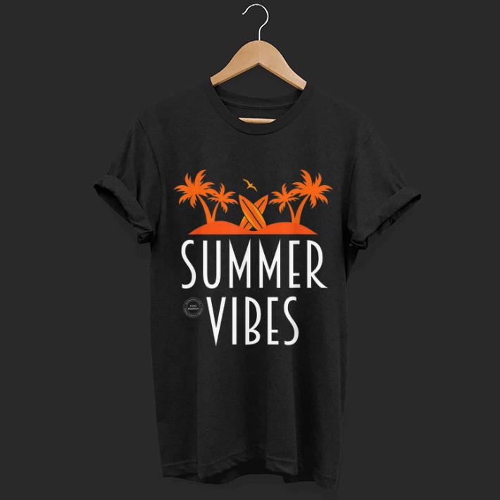Official Summer Vibes Palm Trees And Surf Board shirt