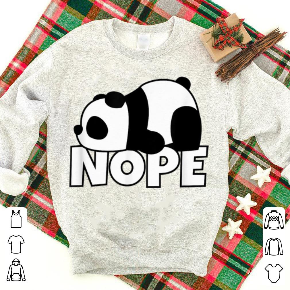 Premium Nope Lazy Panda Cute Comic Bear shirt