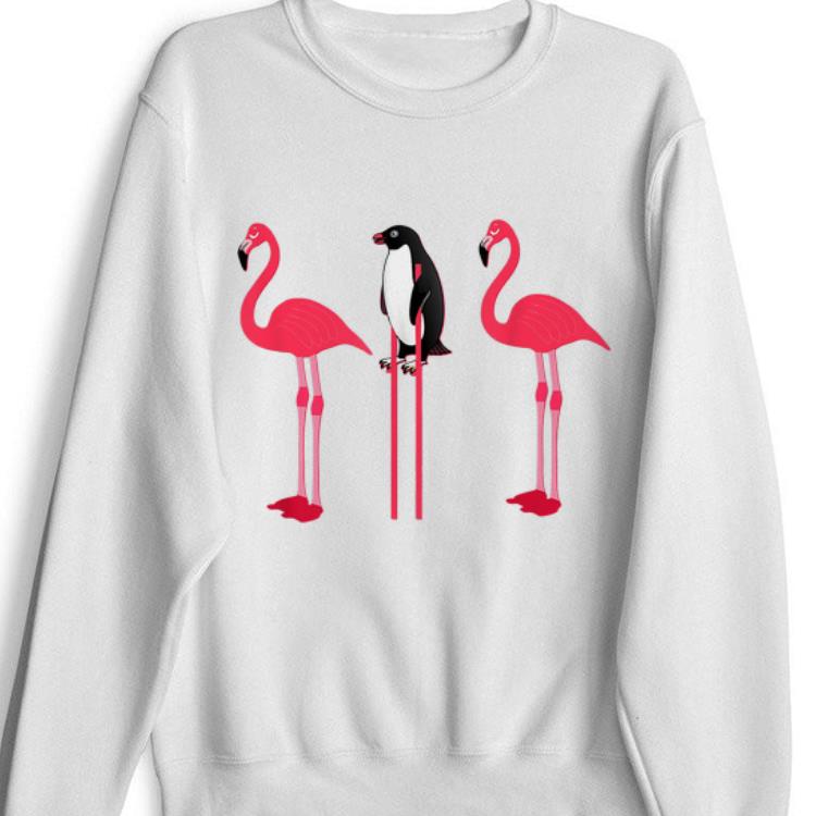 Pretty Pink Flamingo Lover Penguin Disguise shirt