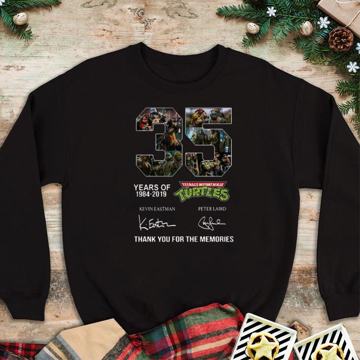 Top 35 years of Teenage Mutant Ninja Turtles 1984-2019 signatures shirt