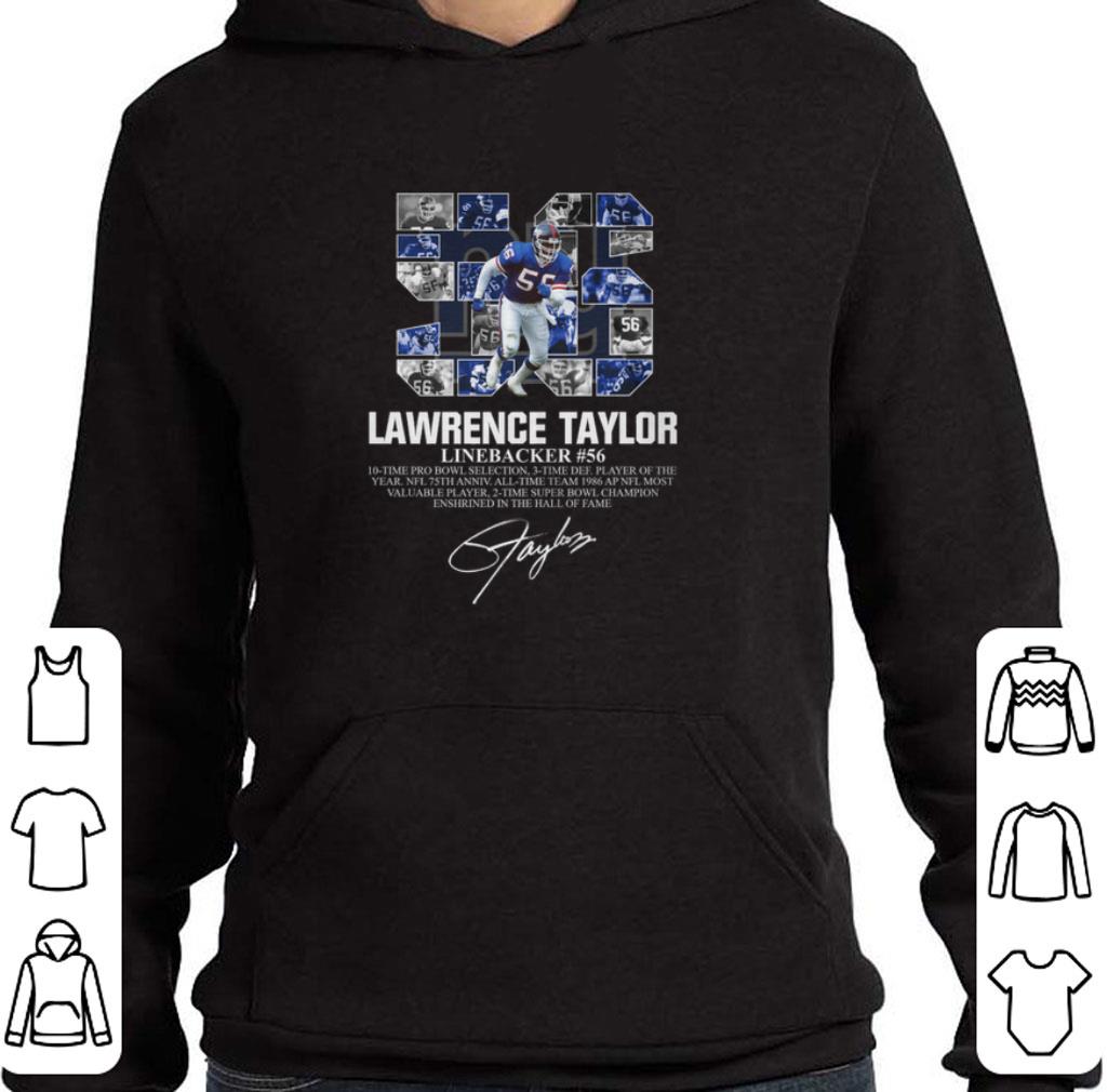 56 Lawrence Taylor Linebacker #56 10 time pro bowl signature shirt