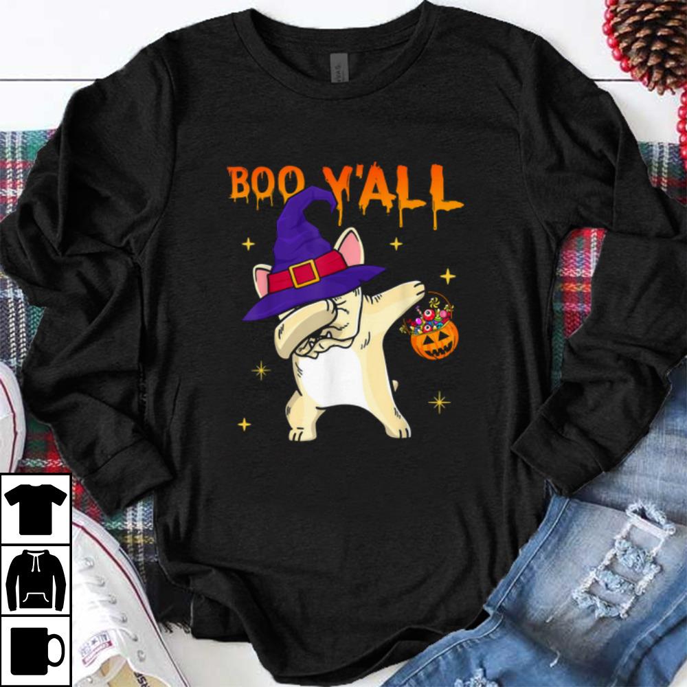 Awesome Boo Y'all French Bulldog Dog Pumpkin Halloween Gifts shirt