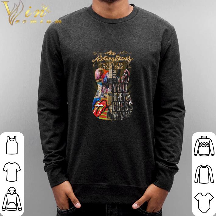 Awesome Guitar The Rolling Stones no filter tour 2019 signatures shirt