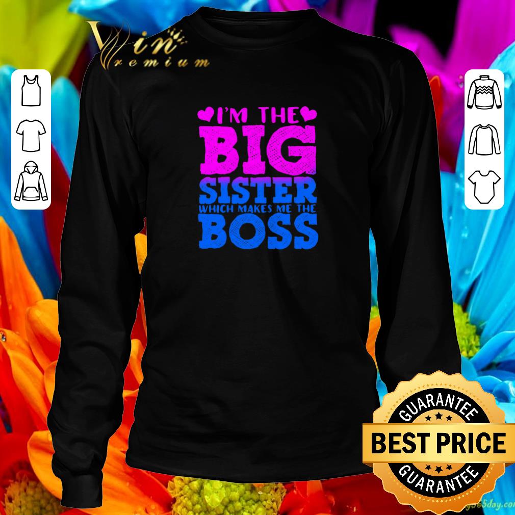 Awesome I'm the big sister which makes me the boss shirt
