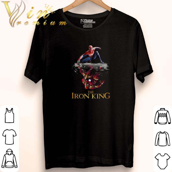 Awesome Spider Man reflection Iron Man The Iron King shirt