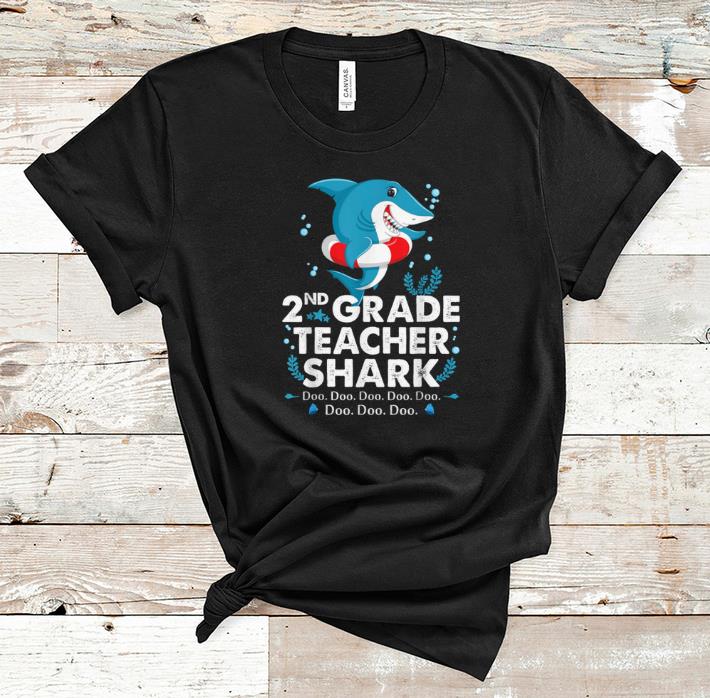Beautiful 2nd Grade Teachers Shark Gift For Halloween Christmas shirt