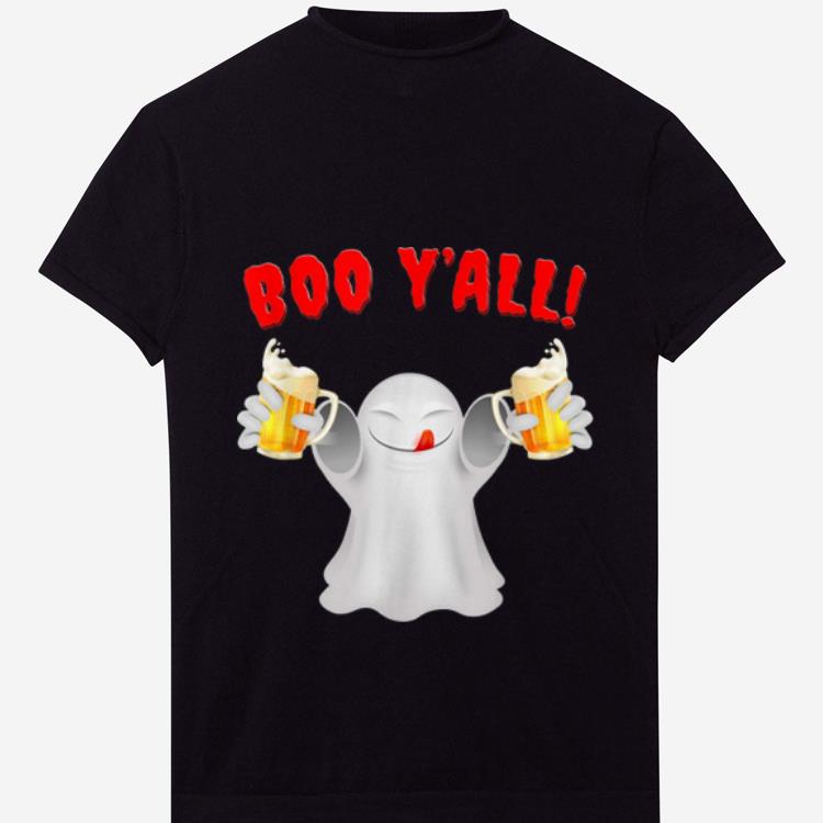 Funny Boo Y'all Beer Ghost Funny Southern Halloween Ghost shirt