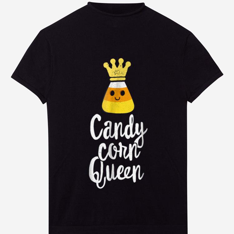Funny Candy Corn Queen Cute Halloween Kawaii Crown shirt