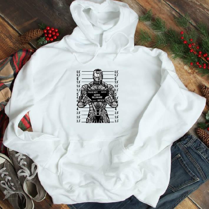 Funny Iron man police dept genius billionaire shirt