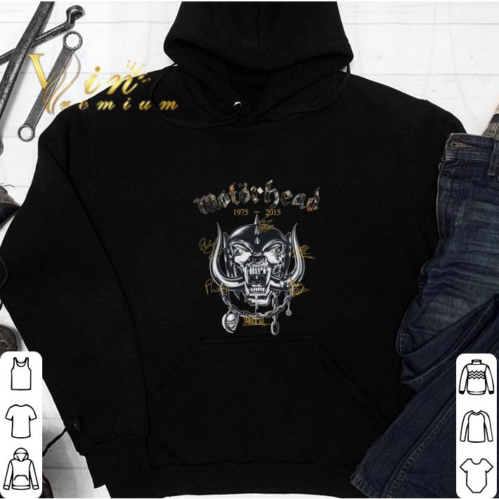 Hot Motorhead 1975-2015 signatures shirt