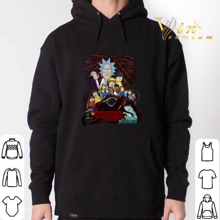 Nice Rick and Morty version Stranger Things shirt