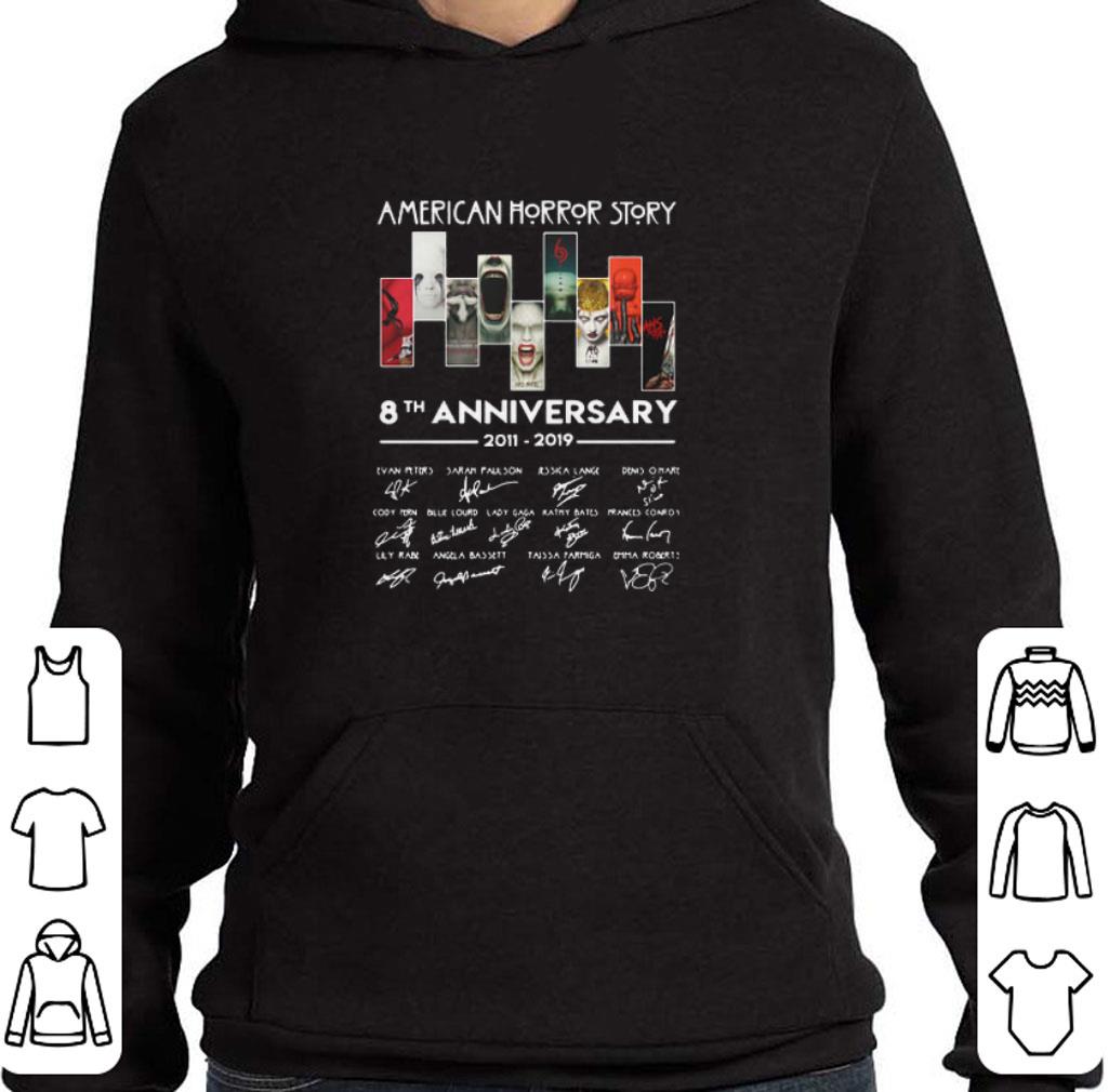 Official American Horror Story 8th anniversary 2011-2019 signatures shirt