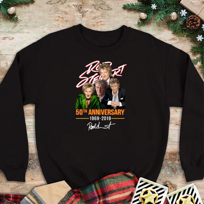 Official Rod Stewart 50th anniversary 1969-2019 signature shirt