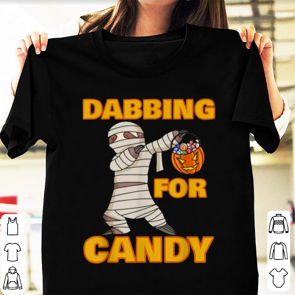 Original Happy Daboween Sloth Halloween Dabbing Mummy Trick Dab shirt
