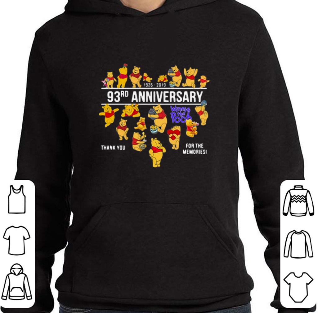 Premium 93rd anniversary Winnie the Pooh thank you for the memories shirt