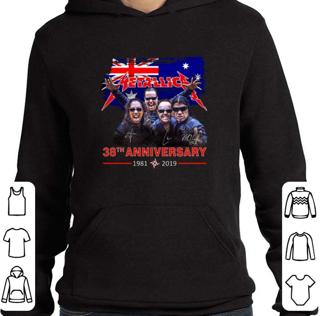 Premium Australia flag Metallica 38th anniversary 1981-2019 shirt