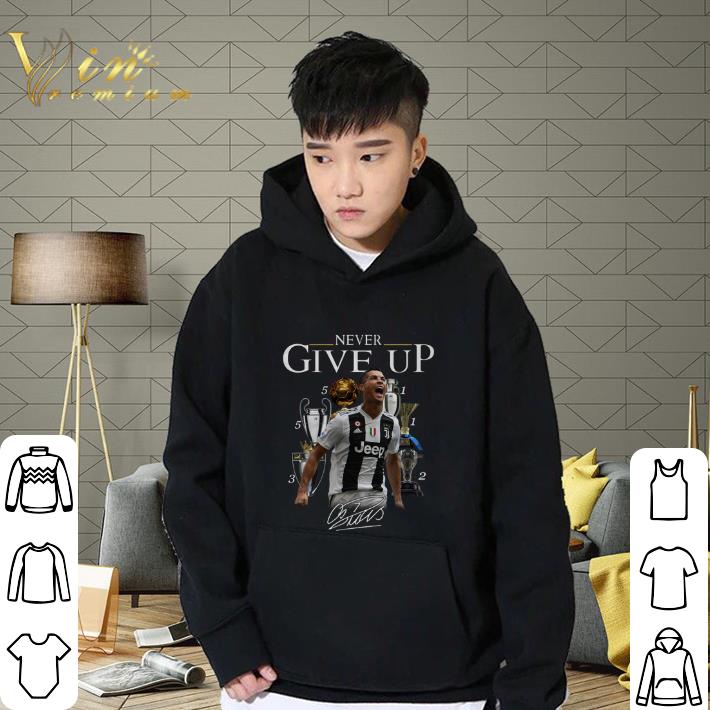 Premium Cristiano Ronaldo Never give up signature shirt