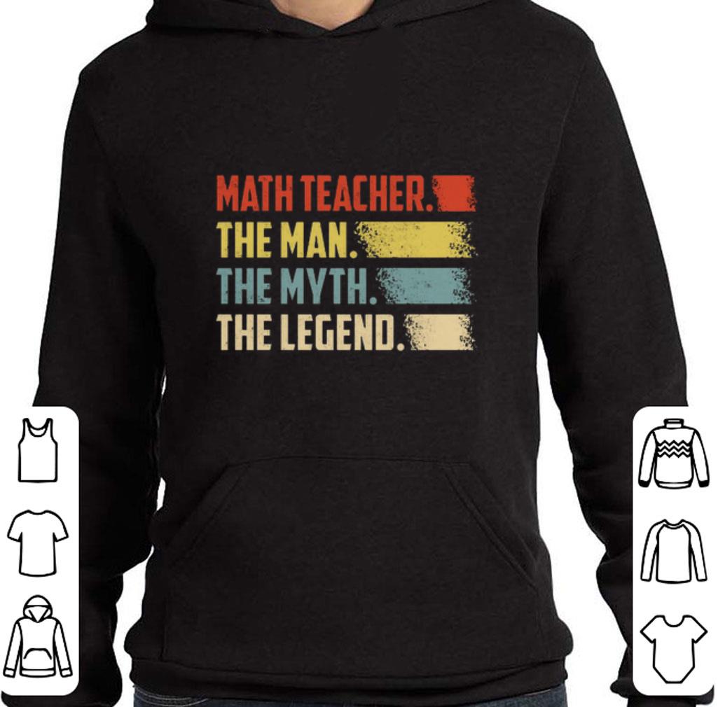Premium Math teacher the man the myth the legend vintage shirt