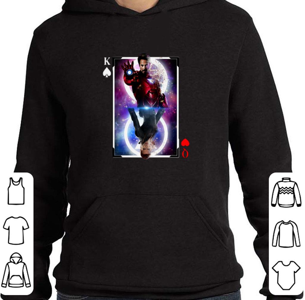 Top Iron Man and Black Widow King and Queen playing cards shirt