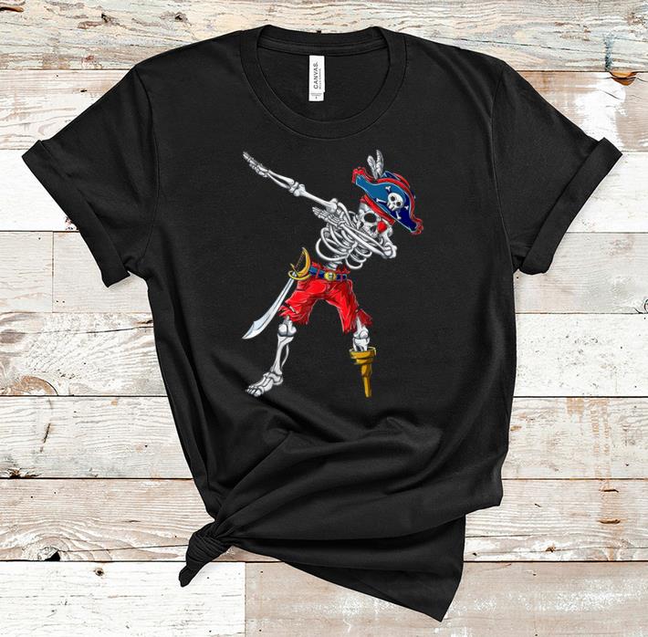 Awesome Dabbing Skeleton Pirate Halloween Kids Boys Men Gift shirt