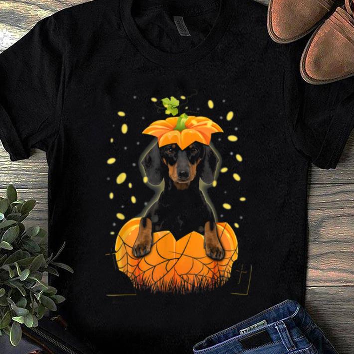 Awesome Happy Halloween Funny Dachshund Pumpkin shirt