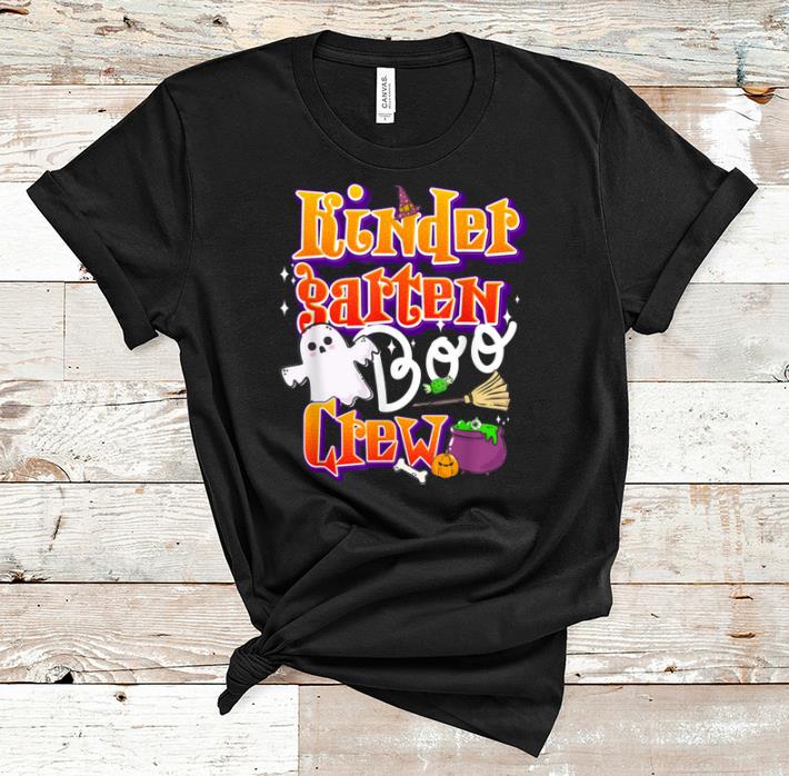 Awesome Kindergarten Boo Crew Back To School Kids Halloween shirt