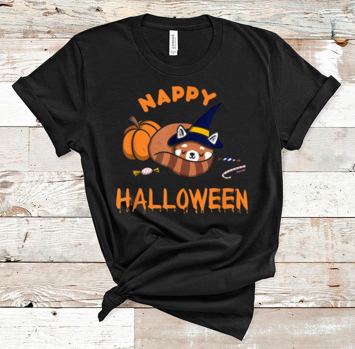 Awesome Red Panda Halloween Nap For Halloween Lovers shirt