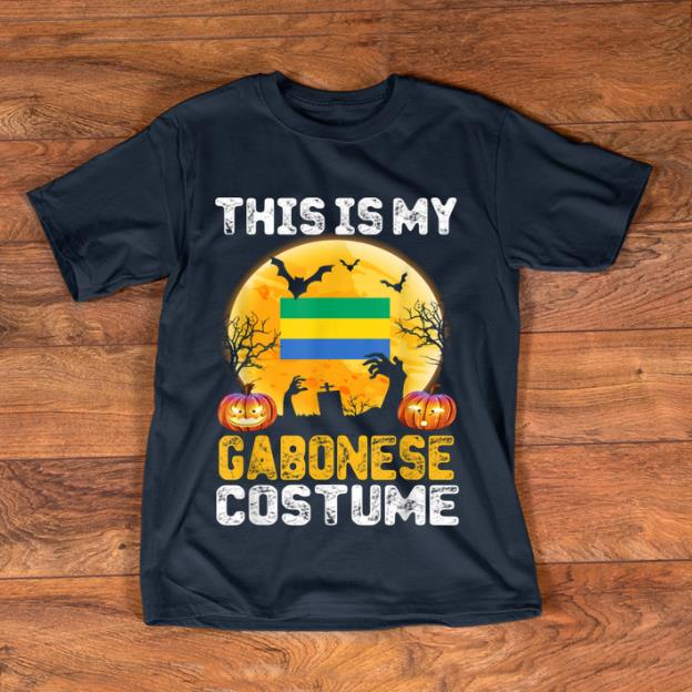 Beautiful This Is My Gabonese Flag Costume Halloween Gabon shirt