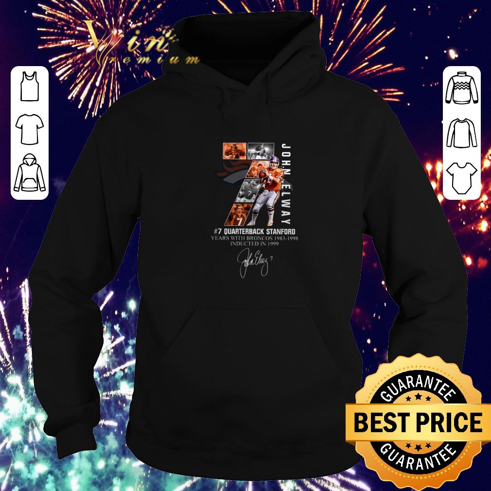 Hot 7 John Elway Quarterback Stanford years with Broncos 1983-1998-Recovered shirt sweater