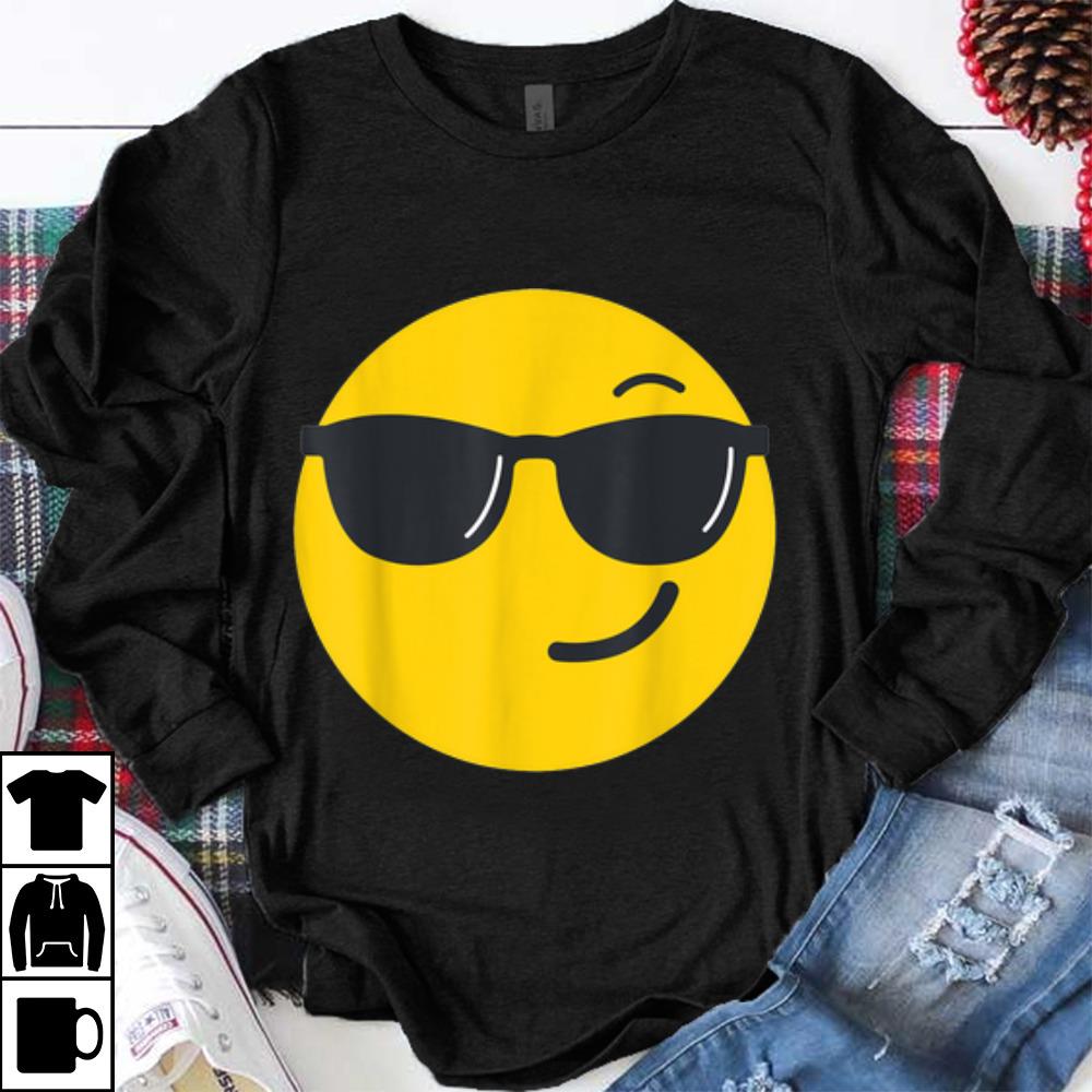 Hot Emoji Face - Sunglasses Face costume shirt