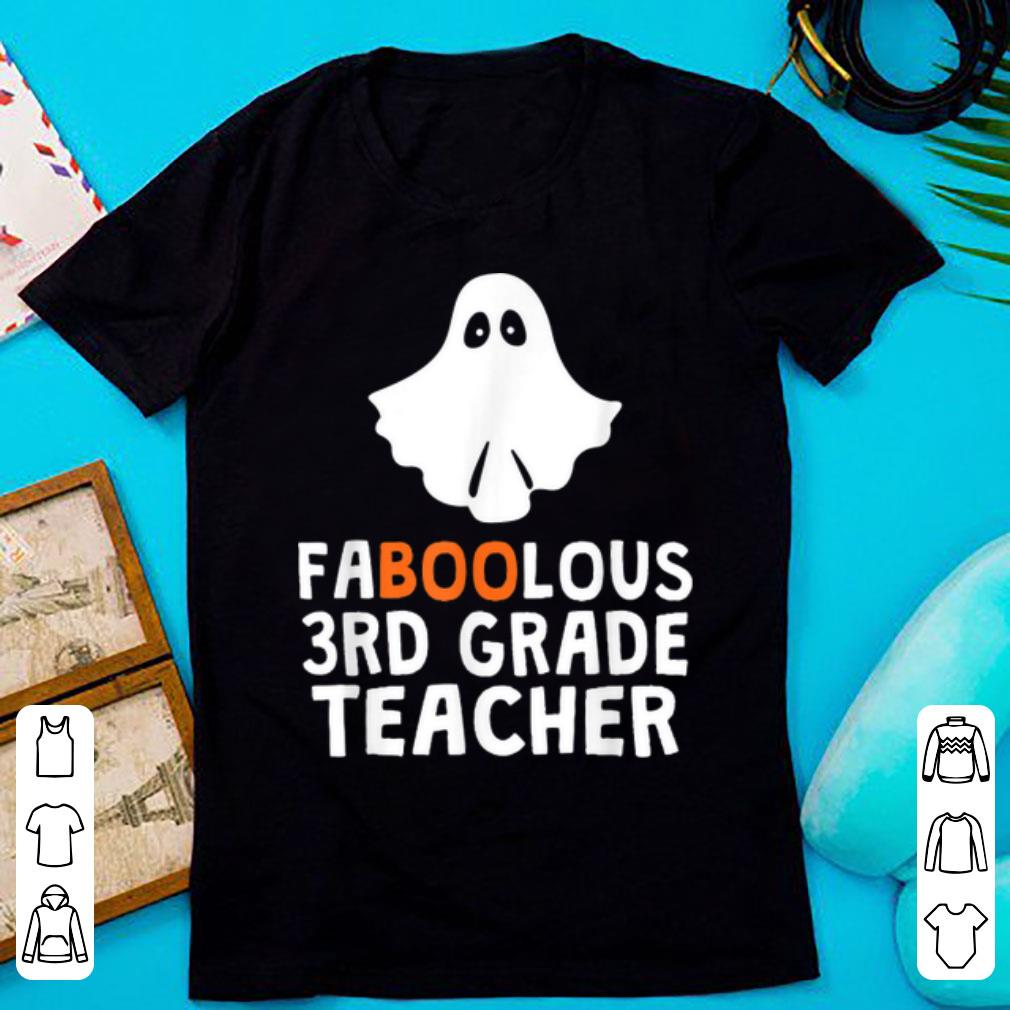 Hot Faboolous (fabulous) 3rd Grade Teacher Halloween shirt