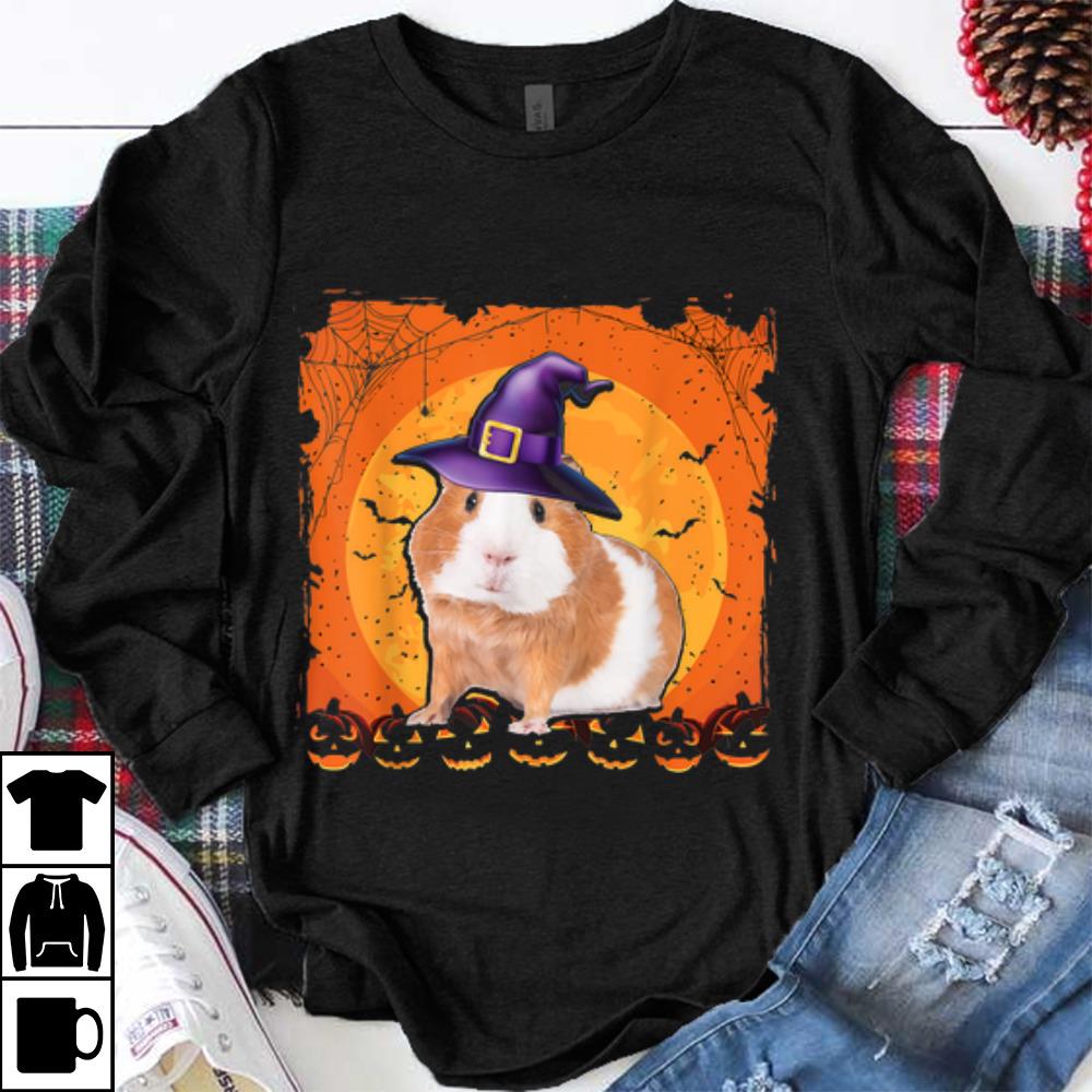 Hot Guinea Pig And Moon Halloween Happy Halloween shirt