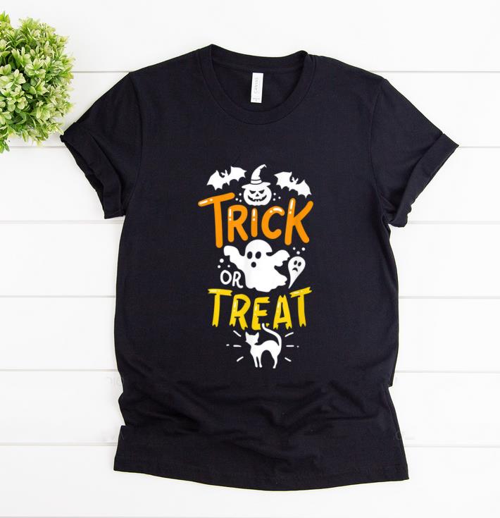 Hot Happy Halloween Trick Or Treat Party Ghost Bat shirt